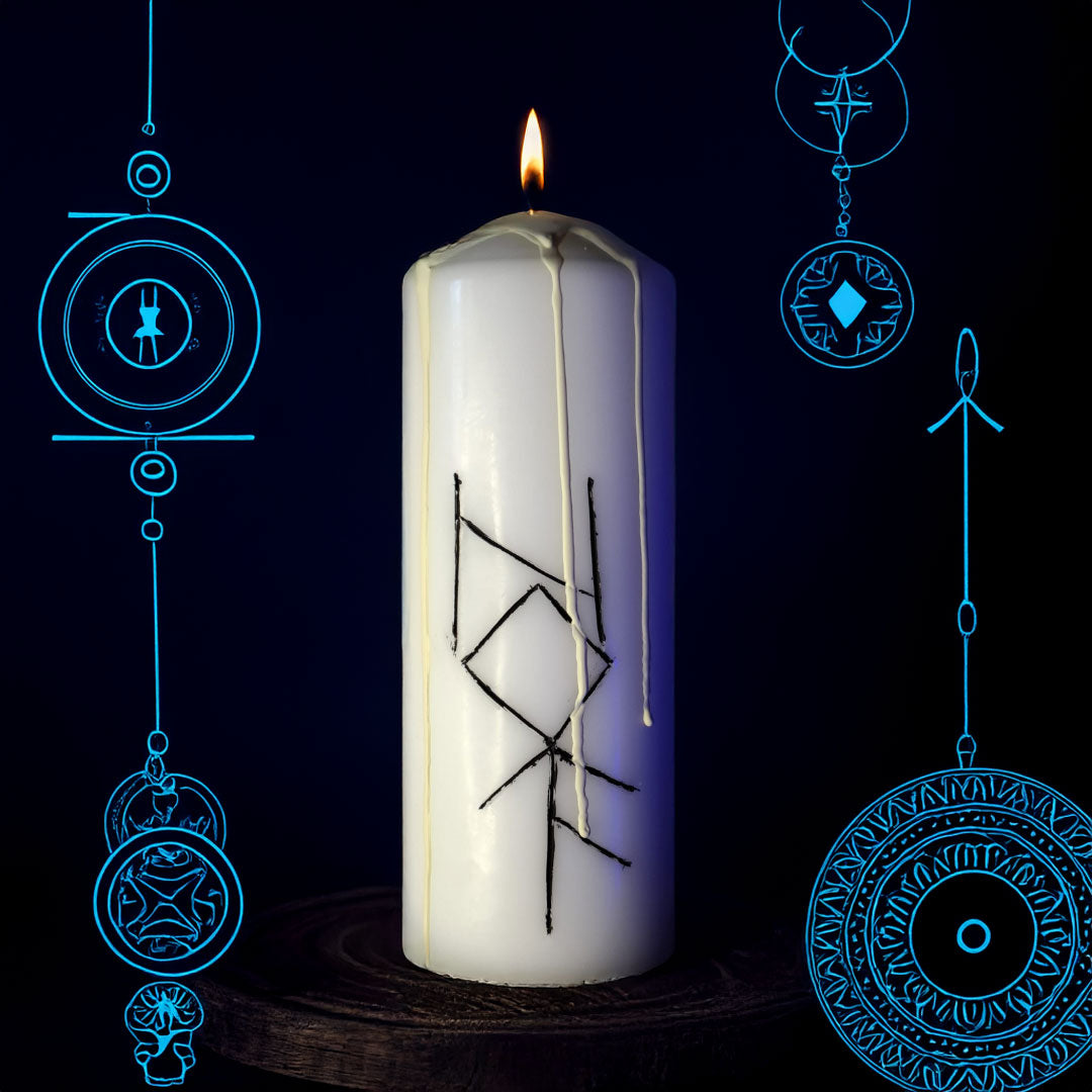 Anularea Karmelor de Neam – Lumanare Talisman cu Sigilii Runice pentru Armonizare Ancestrala, Eliberare Energetica, Echilibru Interior si Claritate Spirituala – Giovani Tarot