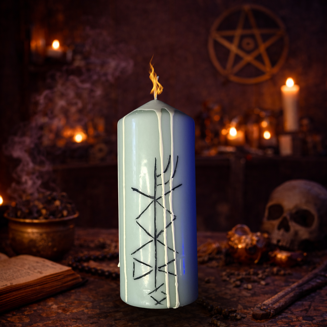 Abundenta Financiara si Deblocarea Banilor – Lumanare Talisman cu Sigilii Runice pentru Prosperitate, Flux Financiar, Stabilitate Materiala si Atragerea Banilor – Giovani Tarot