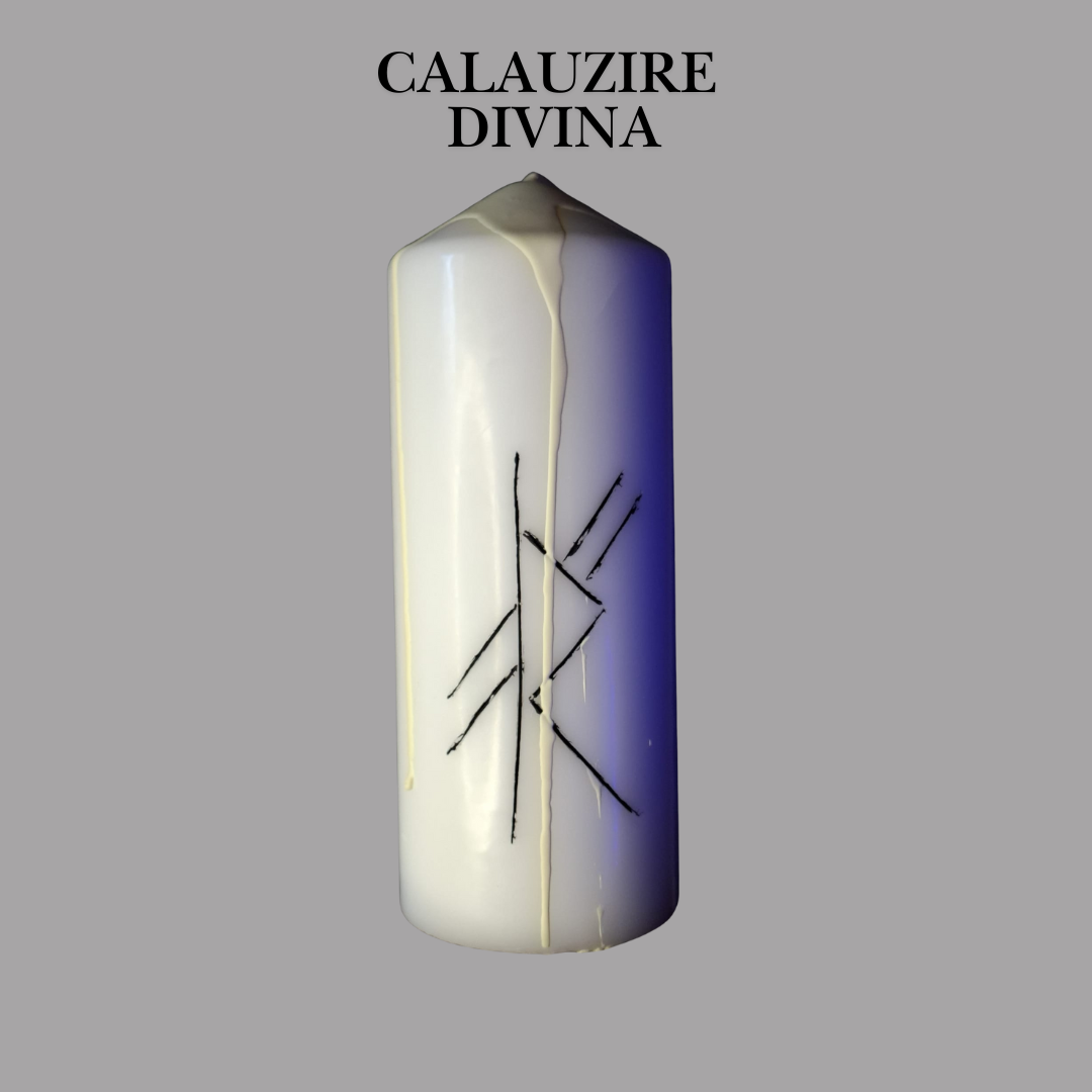 Set Ritual Calauzire Divina pentru Claritate Interioara cu Lumanare Talisman si Tamaie