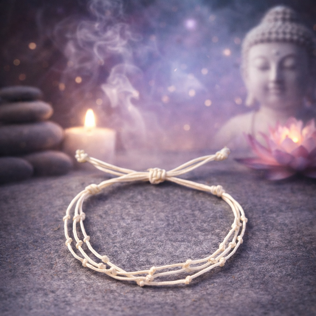 Bratara Alba Spirituala Personalizata – Liniste, Armonie si Protectie Energetica | Giovani Tarot