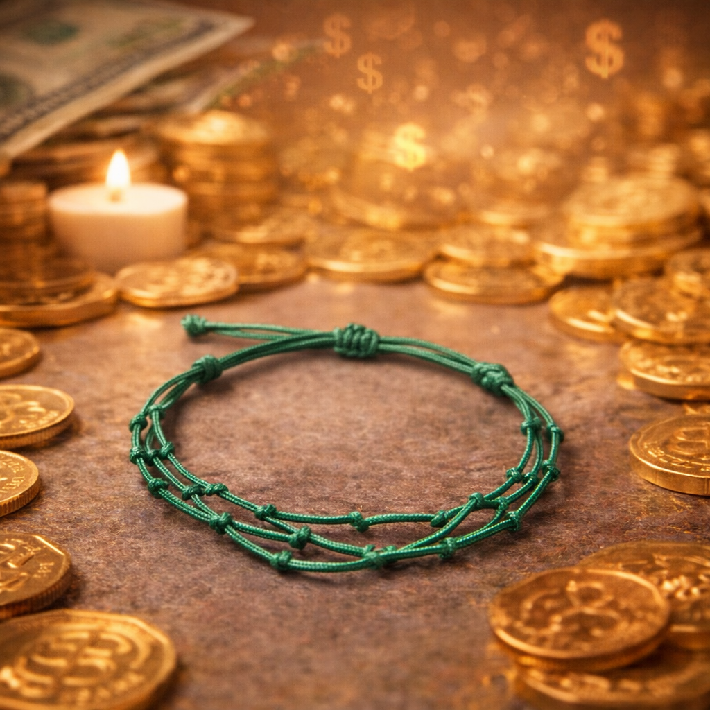 Bratara Verde Spirituala Personalizata – Prosperitate, Abundenta si Oportunitati Financiare | Giovani Tarot