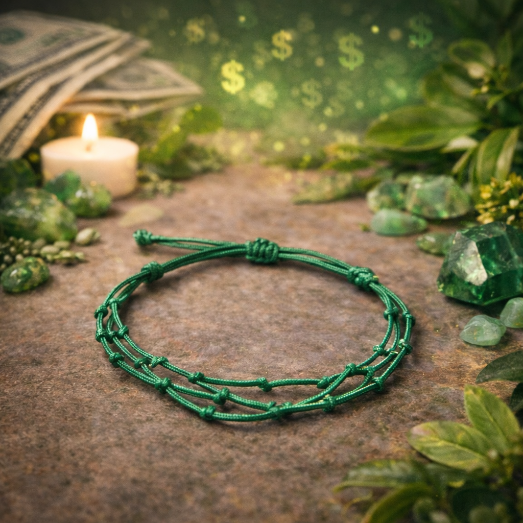 Bratara Verde Spirituala Personalizata – Prosperitate, Abundenta si Oportunitati Financiare | Giovani Tarot