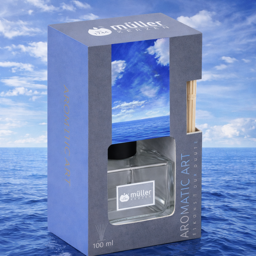 Difuzor de aromă cu bețișoare Ocean Fresh – Aromă marină revigorantă – 100 ml