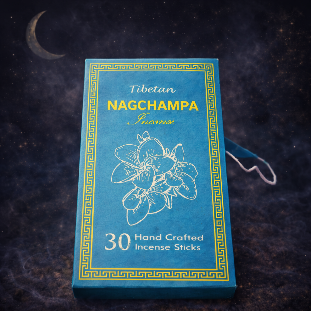 Set Betisoare Parfumate Tibetan Nag Champa cu suport din Lemn