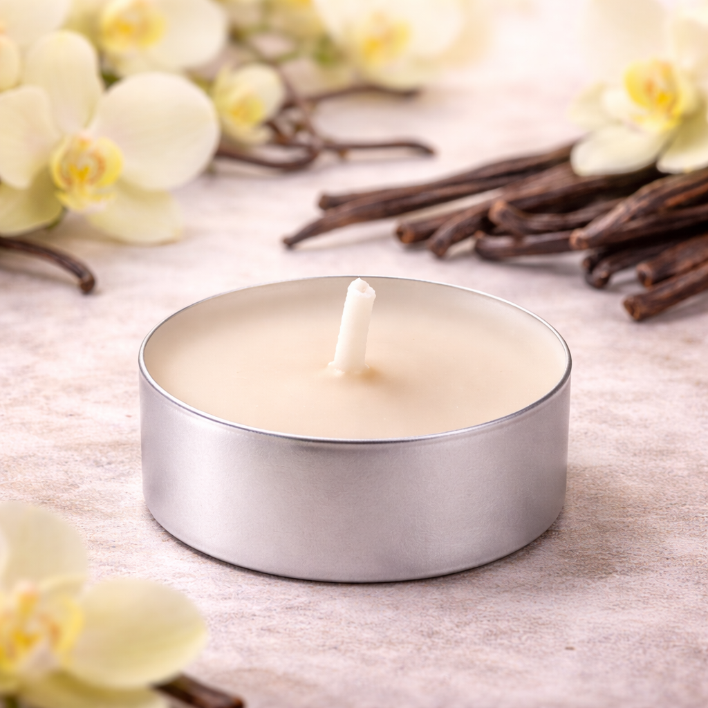 Lumânări Parfumate cu Vanilie Aura – Aromă Caldă, Relaxantă | Lumânări cu Uleiuri Esențiale