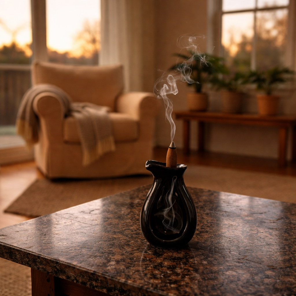 Suport ceramic pentru conuri parfumate backflow | Giovani Tarot