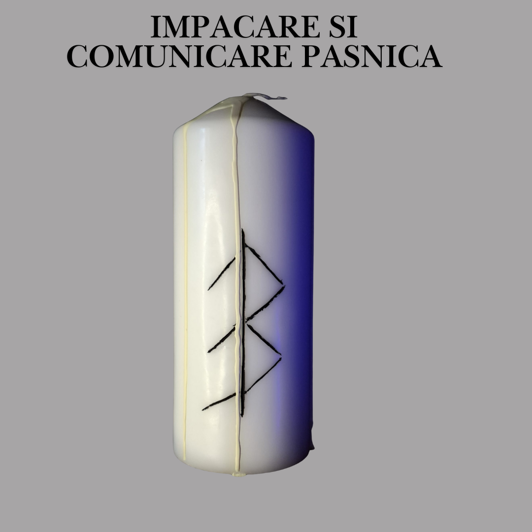 Ritual Spiritual pentru Impacare si Comunicare Pasnica cu Lumanare Talisman, Salvie Rosie si Scoica