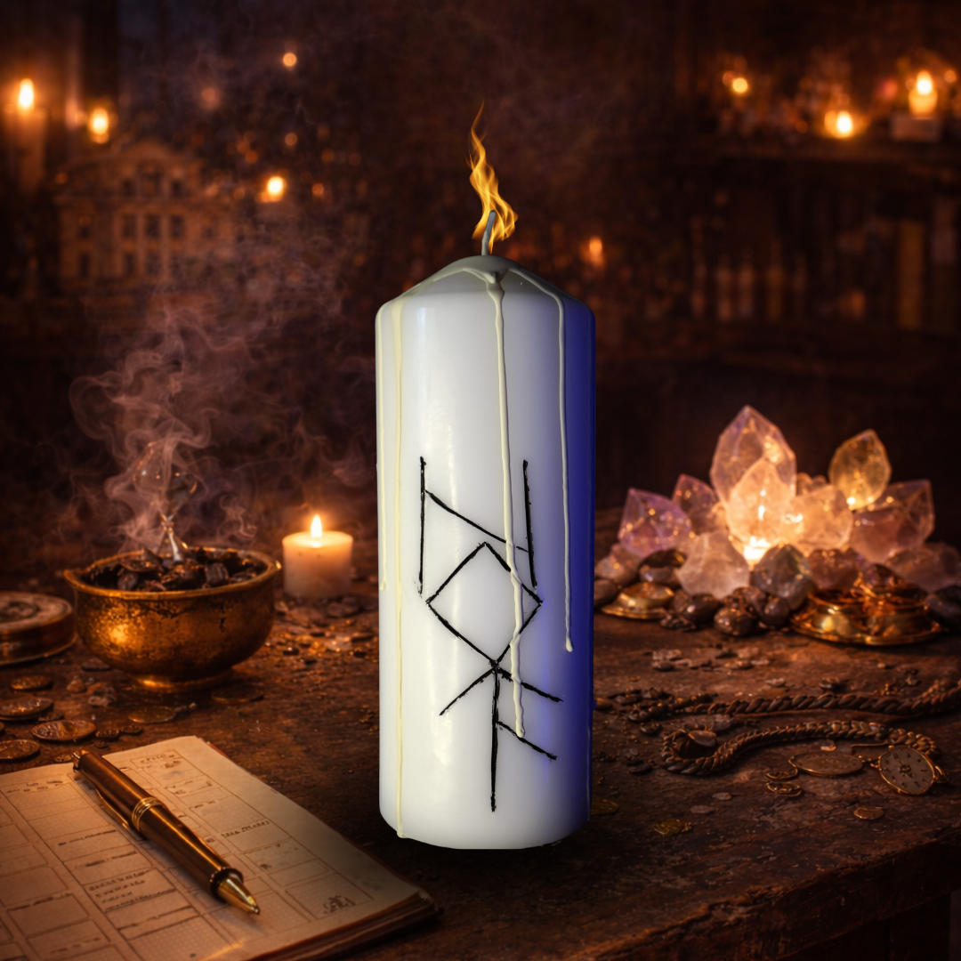 Anularea Karmelor de Neam – Lumanare Talisman cu Sigilii Runice pentru Armonizare Ancestrala, Eliberare Energetica, Echilibru Interior si Claritate Spirituala – Giovani Tarot