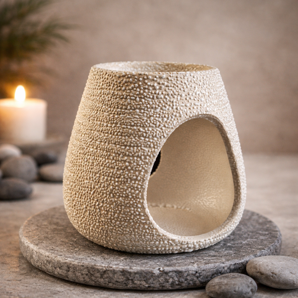 Difuzor ceramic multifunctional – Uleiuri esentiale si ceara, finisaj natural