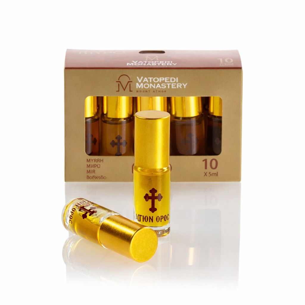 Mir de la Sfânta Mare Mănăstire Vatoped 4 ml - aroma de Chiparos