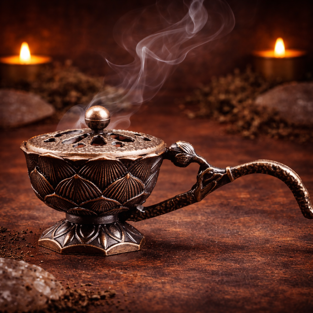 Set Ritual Calauzire Divina pentru Claritate Interioara cu Lumanare Talisman si Tamaie