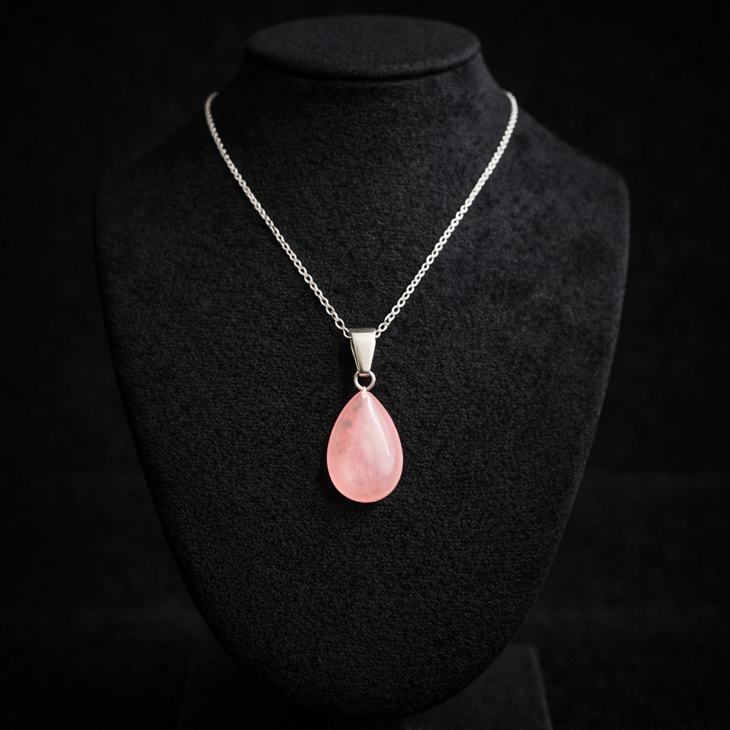 Pandantiv tip Cuart Roz – imitatie