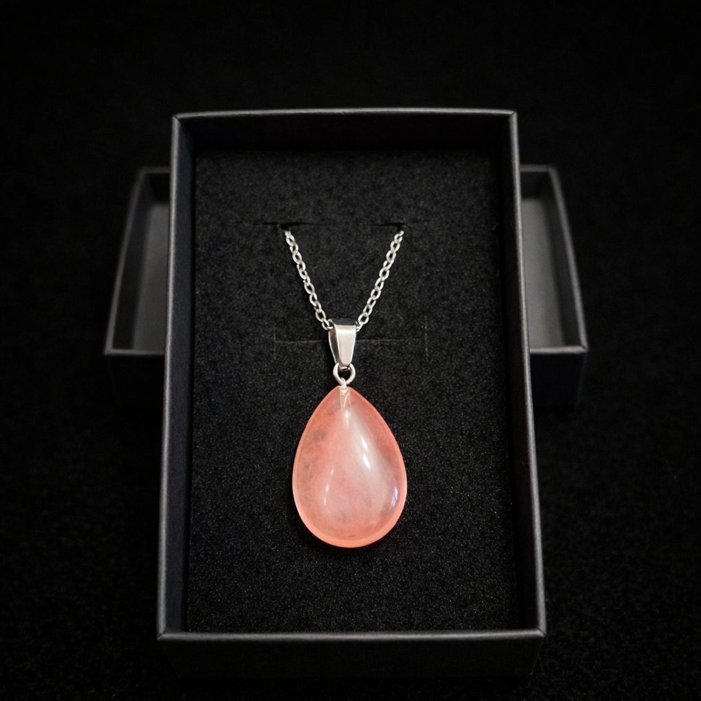 Pandantiv tip Cuart Roz – imitatie